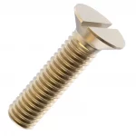 M3 x 20 Brass Countersunk slotted(x10)