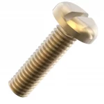 M5 x 16 Brass slotted pan head (x10)