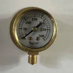 1 5/8" Diameter 0-300psi Pressure Gauge. Red lined at 180psi